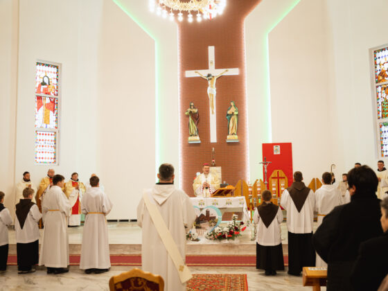 Święcenia prezbiteratu br. Aleksandra Leszczanki OFM, Słuck 7 listopada 2025 r., Fot.: Svetlana Labkovich